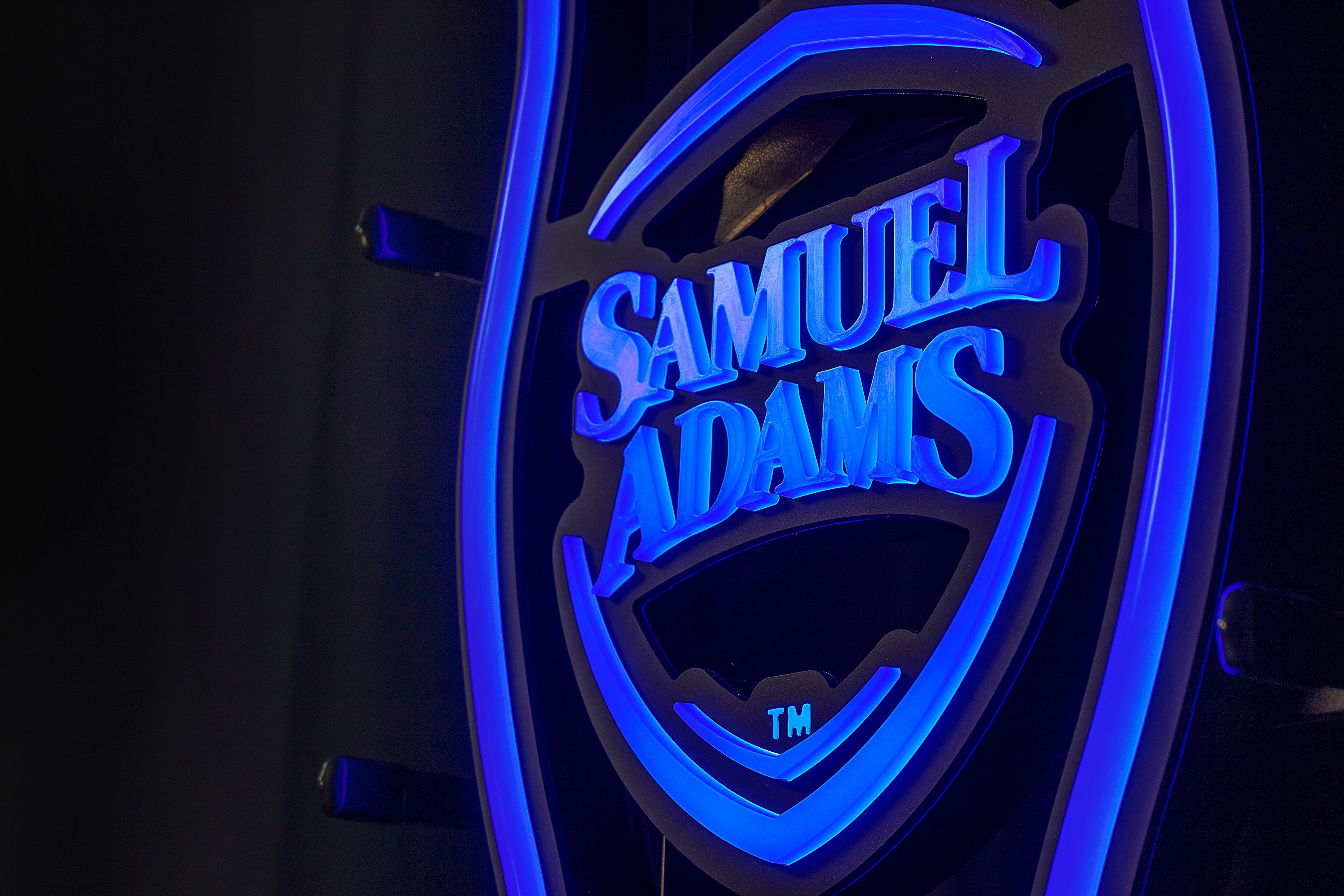 sam adams blue detail on